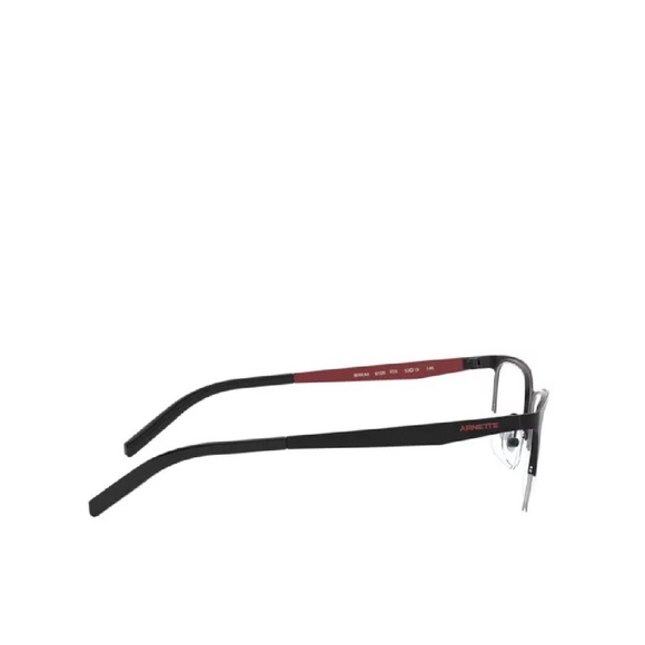 Arnette Men Half Rim Rx’able Eyeglass Frame Metal Lightweight Red and Black - Picture 2 of 2